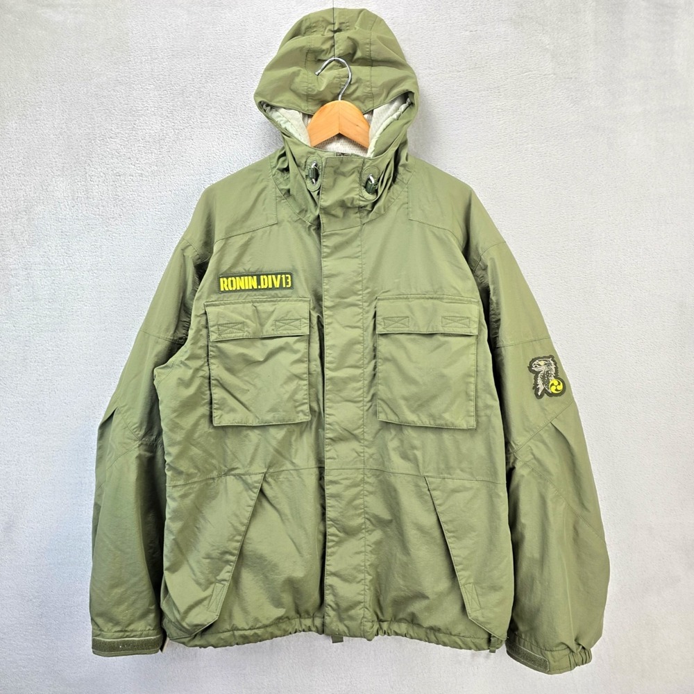 Vintage Burton Ronin Div 13 Jacket Mens Large Hooded Ski Snowboard DryRide Y2K - Picture 1 of 16